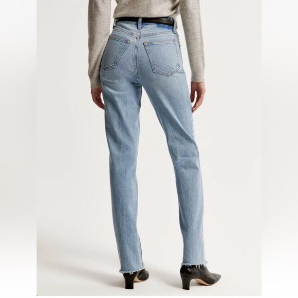 Abercrombie and fitch the 90s slim straight ultra high rise Sz 25/0L curve love - Picture 4 of 13